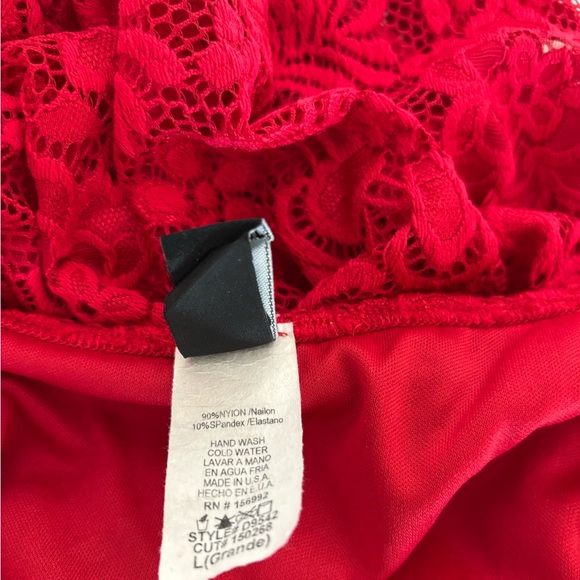 Windsor Gown Large Maxi Split V Neck Scallop Lace Floral Girlhoodcore Romantic - Picture 10 of 12